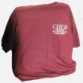 Cher - Do You Believe 1999 - Local Crew Tour T - Shirt Size Xl Fruit Of The Lo