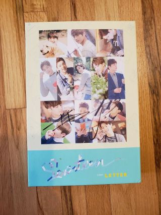 Seventeen - Love & Letter Album - S.  Coups Seungcheol Signed Letter Version