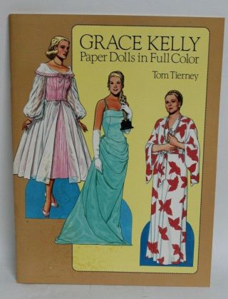 Uncut Vintage Tom Tierney Grace Kelly Paper Doll Book