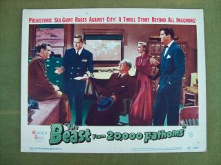 1953 Vintage Movie Lobby Card The Beast From 20,  000 Fathoms Warner Bros Horror 3
