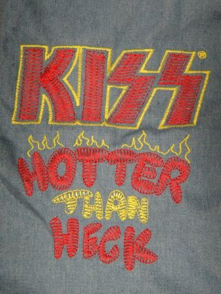 Kiss Hotter Than Heck Pet Blue Jean Jacket & Hoodie - Nwt - Choose Size S,  M,  L