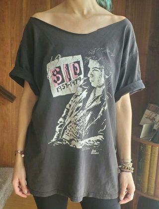 Rare Sex Pistols Sid Vicious 70s 80s Vintage Tour T Shirt Xl Punk Rock Band Tee