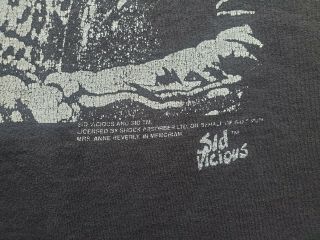 RARE Sex Pistols Sid Vicious 70s 80s VINTAGE TOUR T SHIRT XL Punk Rock Band Tee 4