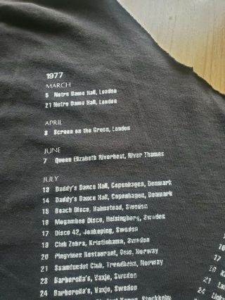 RARE Sex Pistols Sid Vicious 70s 80s VINTAGE TOUR T SHIRT XL Punk Rock Band Tee 5