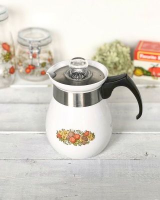 Corning Ware Percolator 6 Cup Stove Top Coffee Pot P - 166 Spice Of Life