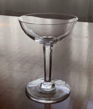 Rare Vintage Baccarat Crystal Avranches Saucer Champagne Glass
