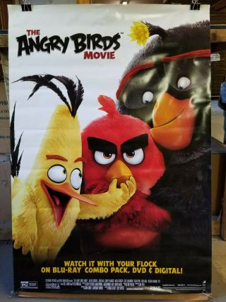 The Angry Birds Movie 2016 27x40 rolled dvd promotional poster 4