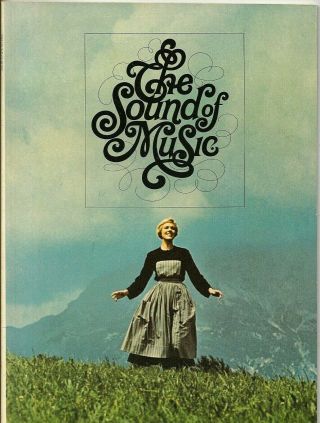 The Sound Of Music Orig 1965 Fifty Page Theater Program W/julie Andrews & Cast