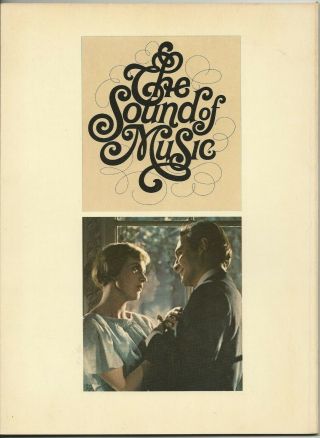 THE SOUND OF MUSIC ORIG 1965 FIFTY PAGE THEATER PROGRAM w/JULIE ANDREWS & CAST 2