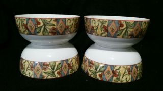 With Tags Set Of 4 Royal Doulton Everyday China Cinnabar Soup Cereal Bowls