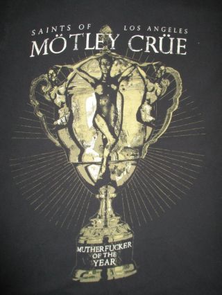 2009 Motley Crue " Saints Of Los Angeles " Concert Tour (med) T - Shirt