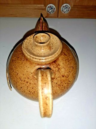 Older Otis Norris & Crystal Sulliban Pottery Rooster Teapot - Folk Art - 2003 7