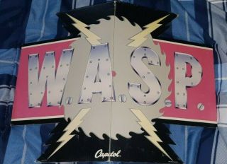 W.  A.  S.  P.  Metal Band Capitol Records Mid 80s In Store Counter Display Promo Cool
