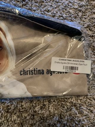 Christina Aguilera RARE 20th Anniversary Zipper Pouch 2019 3