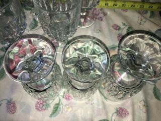 10 VTG LIBBEY DURATUFF GOBLET ICE TEA GLASS CRYSTAL CLEAR WINCHESTER 8oz & 10oz 6