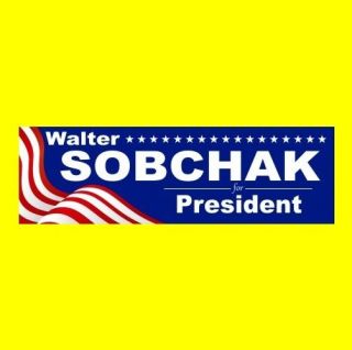 Funny " Walter Sobchak For President " The Big Lebowski Bumper Sticker,  Dude Movie