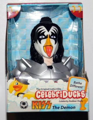 Kiss Band Gene Simmons The Demon Celebriduck Rubber Duck Figure 2006 Iin Box