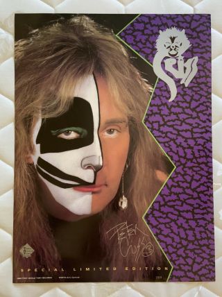 Kiss,  Peter Criss Cat 1 Promotion Poster From 1993.  Number 1910