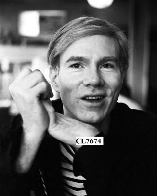 Andy Warhol Poses For A Portrait Photo