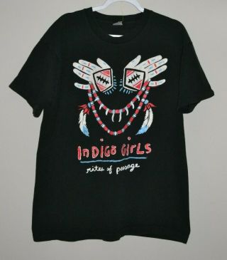 Vintage 1992 Indigo Girls " Rites Of Passage " Concert Tour (xl) T - Shirt
