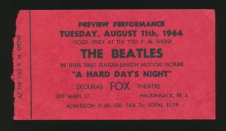 Beatles Rare Aug 11 1964 