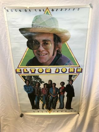 Elton John 1975 Rock Of The Westies Tour 35 " X 22 " Poster Rare
