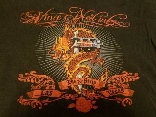 Vince Neil Ink Tattoo Shop The Strip Las Vegas T - Shirt Xxl 2xl Motley Crue Rare