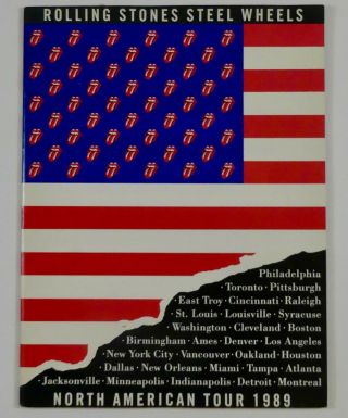 Rolling Stones Steel Wheels North American Tour 1989 Tour Book