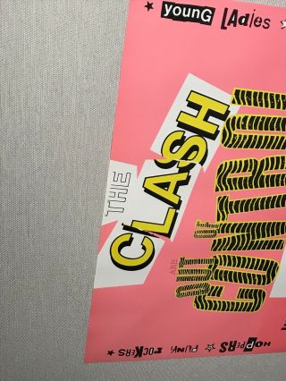 The CLASH Poster,  Out Of Control,  Vintage,  Rolled,  18x12 7