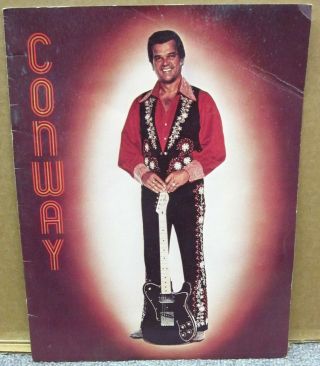 Conway Twitty Live Souvenir Program 1970s Country Jesseca James Concert Joni Lee
