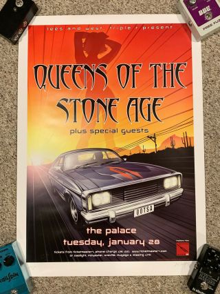 Rare Qotsa Queens Of The Stone Age Melbourne 2003 Poster - Signed Artist Proof