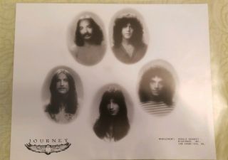 Journey 1980 Press Kit For Departure Over 6 Pages.  All 8 X 10