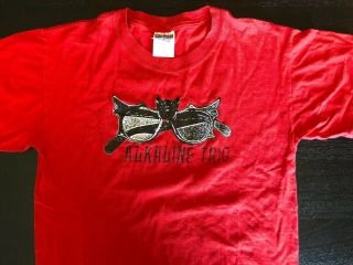 Alkaline Trio Red Bat Glasses T - Shirt Size M Medium Rare