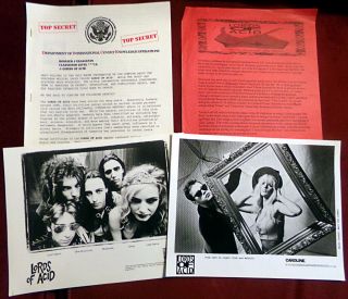 Lords Of Acid Praga Khan Press Kits 90s,  Devil Girl Poster,  Digital Orgasm Bonus