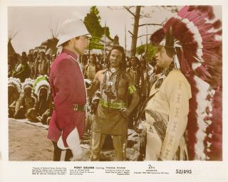 Pony Soldier Orig.  1952 20th Century Fox 8 X 10 Color Tinted Still Tyrone Power