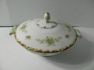 Rare Vintage Japan Stafford By Sango Round Vegetable Dish With Lid 8 "