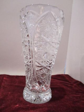 Gorgeous Antique Crystal Vase From Soviet Union Ussr (cccp)