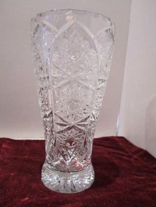 Gorgeous antique crystal vase from soviet union USSR (CCCP) 2