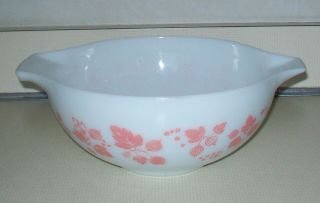 Vintage Pyrex Glass Pink Gooseberry Cinderella 443 2 1/2 Qt.  Mixing Nesting Bowl