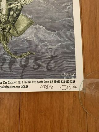 Rare - Les Claypool Concert Poster - Artist - Signed Numbered - - PRIMUS 2