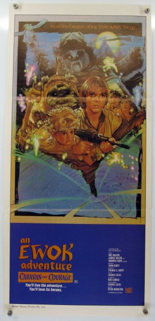 Star Wars Ewoks Battle For Endor - Caravan Of Courage Sci - Fi Aus Daybills 1984/85