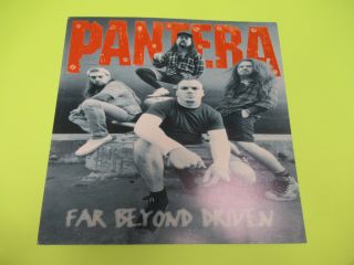 Pantera Far Beyond Driven Promo Flat Poster Record Store Promotional