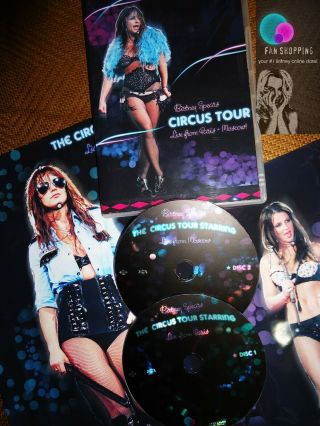 Britney Spears - The Circus Tour Tour Paris,  Moscow 2 Dvd,  Poster