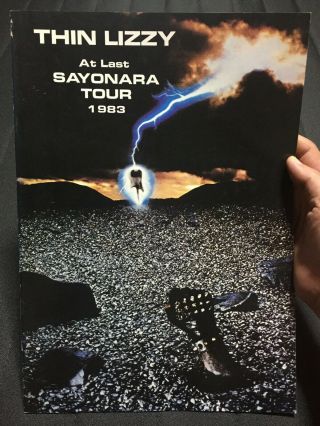 " Thin Lizzy " Tourbook At Last Sayonara (meaning Goodbye) Tour 1983 In Japan Rare