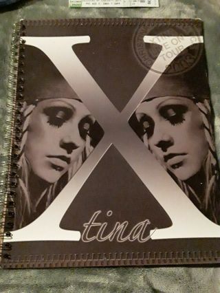 XTINA Live On Tour 2003 Tickets & Confetti Timberlake X tina Aguilera book 2