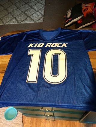 Rare Kid Rock 10 2010 Football Jersey 00 Fs Given Concert Tour Dj Size Adult Med