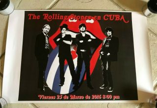 The Rolling Stones Poster Concert In Cuba March 25/2016