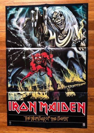 Iron Maiden Number Of The Beast Rare Promo Poster 