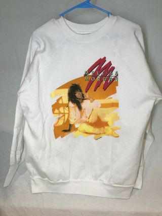 Mel’sa Morgan Shirt Vintage Concert Sweatshirt,  Deadstock,  Large,  White