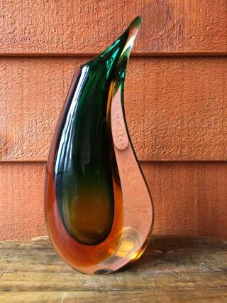Murano Art Glass Teardrop Vase